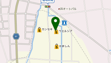 宅配ロッカーPUDO ウエルシア 市貝赤羽店の地図画像