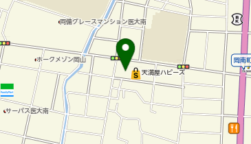 宅配ロッカーPUDO 天満屋ストア ハピーズ岡輝店の地図画像