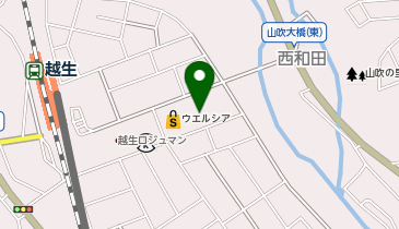 宅配ロッカーPUDO ウエルシア 越生店の地図画像