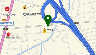 宅配ロッカーPUDO ウエルシア 鶴ヶ島脚折店の地図画像