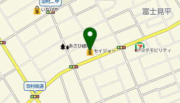 宅配ロッカーPUDO セイジョー 羽村店の地図画像