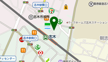 宅配ロッカーPUDO セブン-イレブン 志木駅前店の地図画像