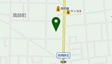 宅配ロッカーPUDO ジップドラッグ 西高師店の地図画像