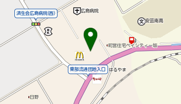 宅配ロッカーPUDO フジ フジグラン安芸の地図画像