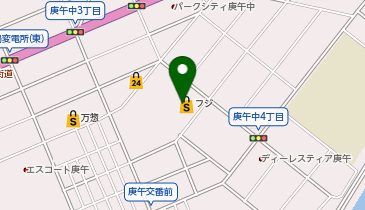 宅配ロッカーPUDO フジ フジ庚午店の地図画像