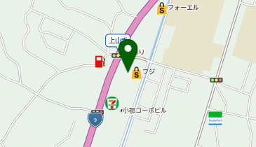 宅配ロッカーPUDO フジ フジ小郡店の地図画像