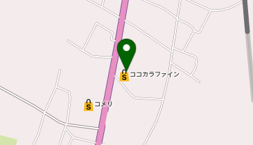 宅配ロッカーPUDO ココカラファイン 奥田店の地図画像