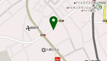 宅配ロッカーPUDO ベルク 狭山入間川店の地図画像