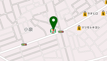 宅配ロッカーPUDO セブン-イレブン 上尾小泉店の地図画像