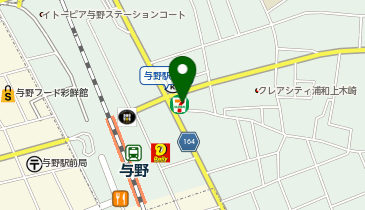 宅配ロッカーPUDO セブン-イレブン さいたま上木崎2丁目店の地図画像