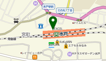 宅配ロッカーPUDO エクセル本館1階の地図画像