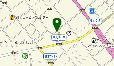 宅配ロッカーPUDO サツドラ 室蘭東町店の地図画像