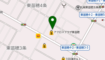 宅配ロッカーPUDO サツドラ 東苗穂4条店の地図画像