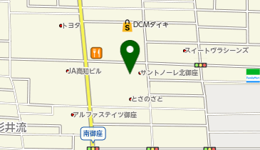 宅配ロッカーPUDO サニーマート とさのさと御座店の地図画像