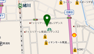宅配ロッカーPUDO イオンスタイル東浦の地図画像