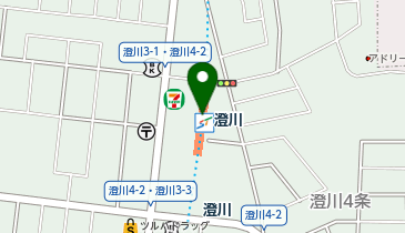 宅配ロッカーPUDO 札幌市交通局 澄川駅の地図画像