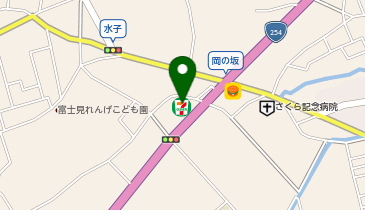 宅配ロッカーPUDO セブン-イレブン 富士見市岡ノ坂店の地図画像
