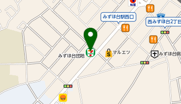 宅配ロッカーPUDO セブン-イレブン みずほ台店の地図画像