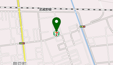 宅配ロッカーPUDO セブン-イレブン 越谷登戸町店の地図画像