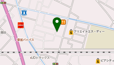 宅配ロッカーPUDO セブン-イレブン 越谷七左2丁目店の地図画像