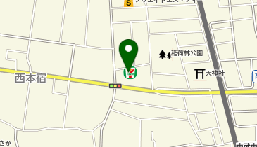 宅配ロッカーPUDO セブン-イレブン 東松山元宿店の地図画像