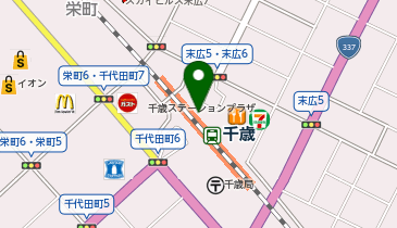 宅配ロッカーPUDO JR北海道 千歳駅の地図画像