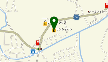 宅配ロッカーPUDO サンシャイン 針木店の地図画像