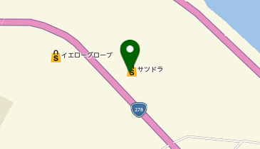 宅配ロッカーPUDO サツドラ 函館川汲店の地図画像