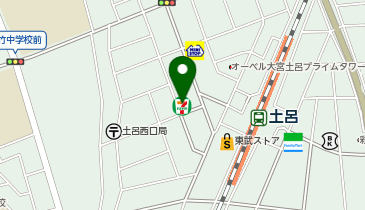 宅配ロッカーPUDO セブン-イレブン さいたま土呂駅西店の地図画像