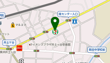 宅配ロッカーPUDO セブン-イレブン 横浜井土ヶ谷下町店の地図画像