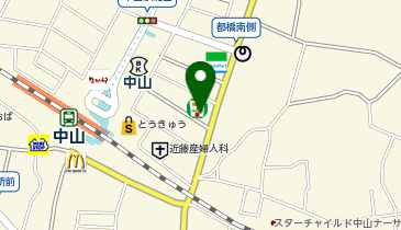 宅配ロッカーPUDO セブン-イレブン 横浜中山北店の地図画像