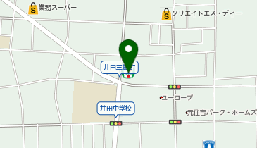 宅配ロッカーPUDO セブン-イレブン 川崎井田三舞町店の地図画像