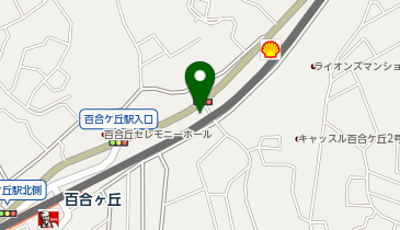 宅配ロッカーPUDO セブン-イレブン 川崎百合丘店の地図画像