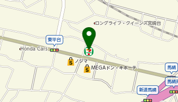 宅配ロッカーPUDO セブン-イレブン 川崎馬絹西店の地図画像