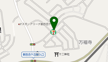 宅配ロッカーPUDO セブン-イレブン 川崎万福寺3丁目店の地図画像