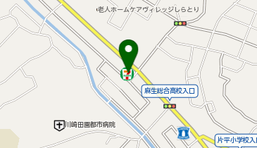 宅配ロッカーPUDO セブン-イレブン 川崎片平7丁目店の地図画像