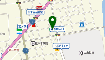 宅配ロッカーPUDO セブン-イレブン 横浜下末吉1丁目店の地図画像