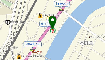 宅配ロッカーPUDO セブン-イレブン 横浜鶴見中央5丁目店の地図画像