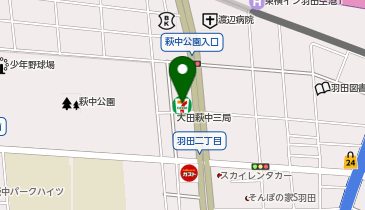 宅配ロッカーPUDO セブン-イレブン 大田区萩中3丁目店の地図画像