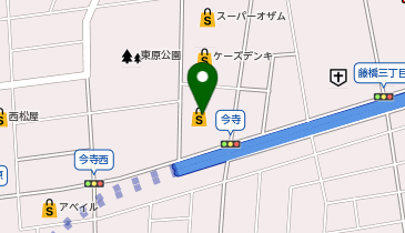 宅配ロッカーPUDO ヤオコー 青梅今寺店の地図画像