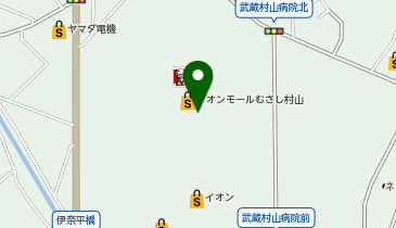 宅配ロッカーPUDO イオンモールむさし村山の地図画像