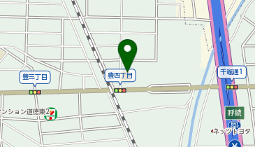 宅配ロッカーPUDO ドラッグスギヤマ 豊店の地図画像