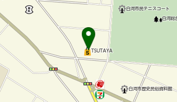 宅配ロッカーPUDO TSUTAYA 白河店の地図画像