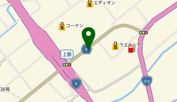 宅配ロッカーPUDO ウエルシア 養父上箇店の地図画像