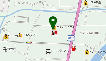 宅配ロッカーPUDO リオン・ドール 鎌田店の地図画像