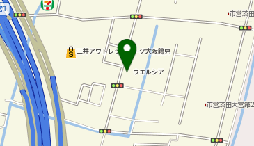 宅配ロッカーPUDO ウエルシア 鶴見茨田大宮店の地図画像