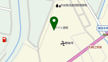 宅配ロッカーPUDO ヤマト運輸 厚別中央センターの地図画像