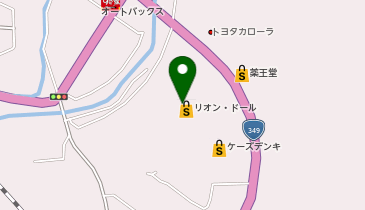 宅配ロッカーPUDO リオン・ドール 船引店の地図画像