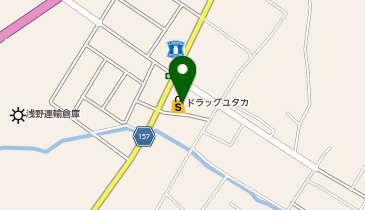 宅配ロッカーPUDO ドラッグユタカ 栗東高野店の地図画像