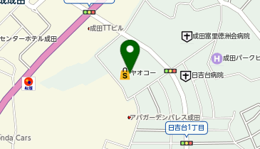 宅配ロッカーPUDO ヤオコー 成田駅前店の地図画像